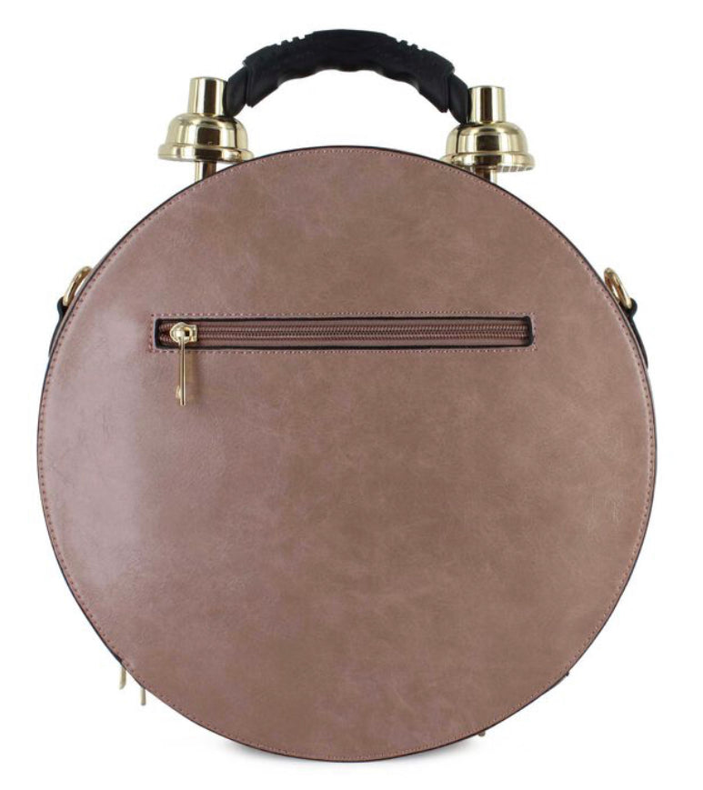 Steampunk Look “Time To Change”Real Clock Vintage Bag
