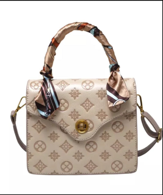 Shoulder Bag Tote with Scarf