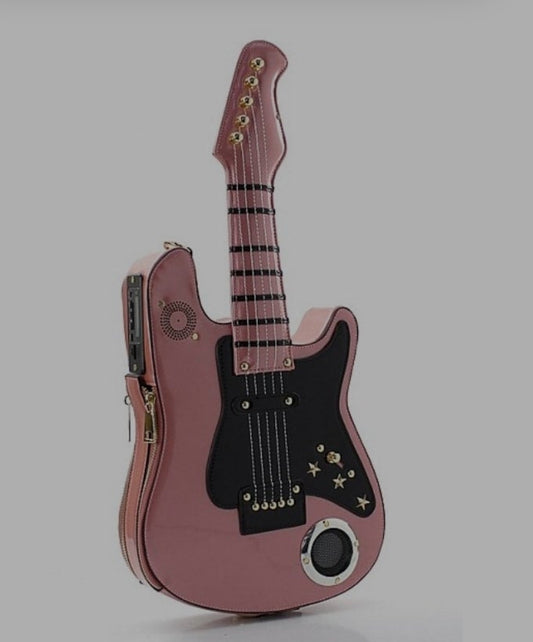 Unique Vintage Appeal Bluetooth Guitar w Remote/ FM