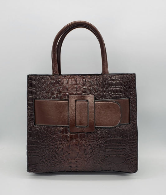 Textured Belted Handbag for Divas