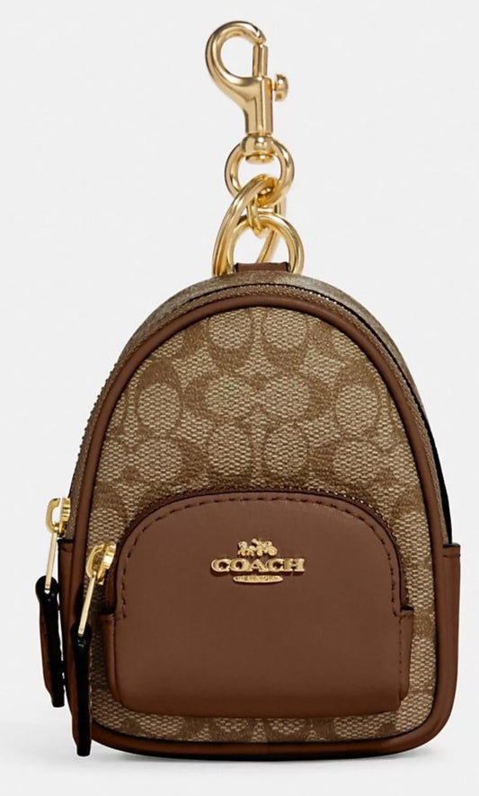 Coach NWT Mini Keychain Court Backpack