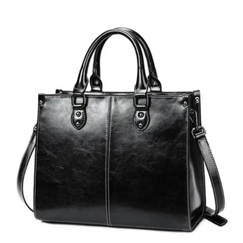 Bolso de mano de cuero